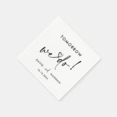 Aangepaste morgen doen we repetitie diner zwart servet (Hoek)