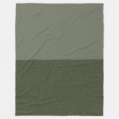 Aangepaste mos groene halve toon fleece deken (Voorkant)