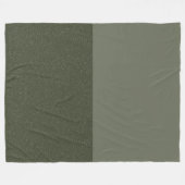 Aangepaste mos groene halve toon fleece deken (Voorkant (Horizontaal))