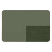 Aangepaste mos groene magneet met getextureerd acc (Horizontaal)