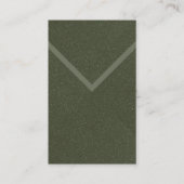 Aangepaste mosgroene Chevron textuur visitekaart Visitekaartje (Voorkant)