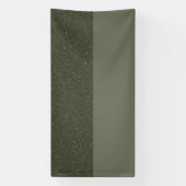 Aangepaste mosgroene gespleten eventbanner spandoek (Verticaal)