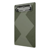 Aangepaste mosgroene mini klembord (Angled2)
