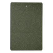 Aangepaste mosgroene mini klembord (Achterkant)