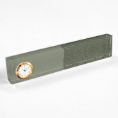 Aangepaste Moss Green Desk Klok naamplaat Naambordje