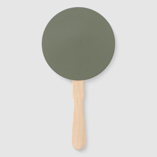 Aangepaste Moss Green Diamond Fans – Bulk Event Handwaaier (Achterkant)