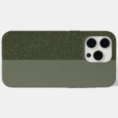 Aangepaste Moss Green Dual-Tone iPhone Case (Achterkant (horizontaal))