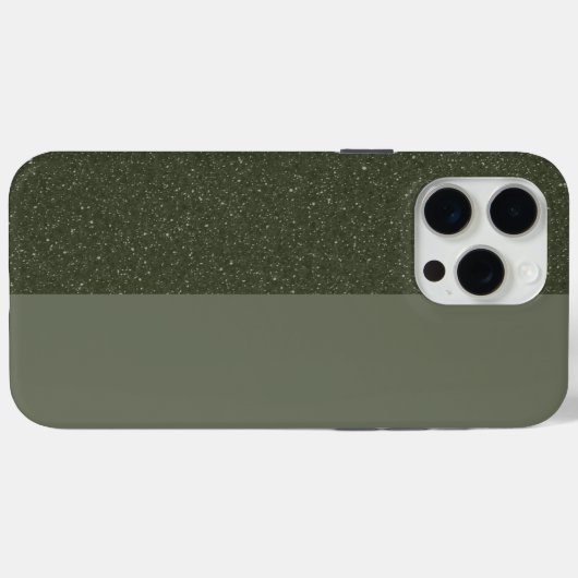 Aangepaste Moss Green Dual-Tone iPhone Case (Achterkant (horizontaal))