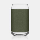 Aangepaste Moss Green Glitter Drinkware Glass Can Blikvorm Glas (Voorkant)