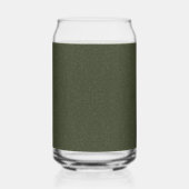 Aangepaste Moss Green Glitter Drinkware Glass Can Blikvorm Glas (Achterkant)