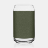 Aangepaste Moss Green Glitter Drinkware Glass Can Blikvorm Glas (Rechts)