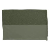 Aangepaste Moss Green Kussensloop – Twee-Tone Desi (Voorkant)