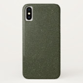 Aangepaste Moss Green Noise iPhone X Hoesje (Achterkant)