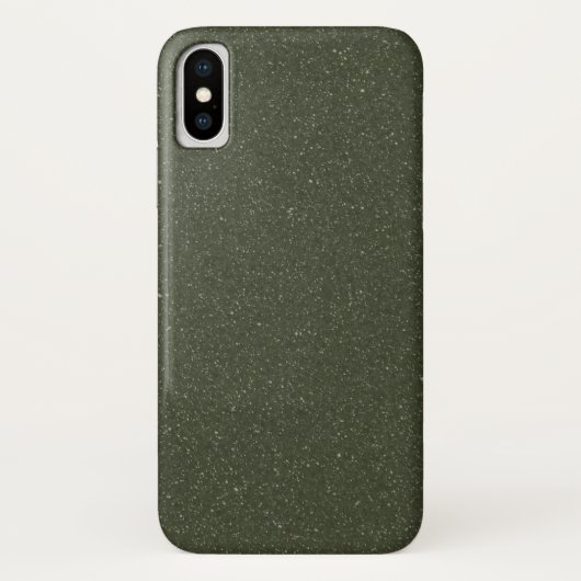 Aangepaste Moss Green Noise iPhone X Hoesje (Achterkant)