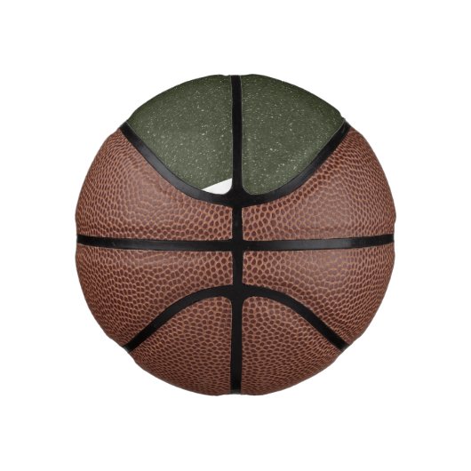 Aangepaste Moss Green Noise Mini Basketbal (Rechts)