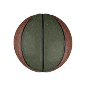 Aangepaste Moss Green Noise Mini Basketbal (Verticaal)