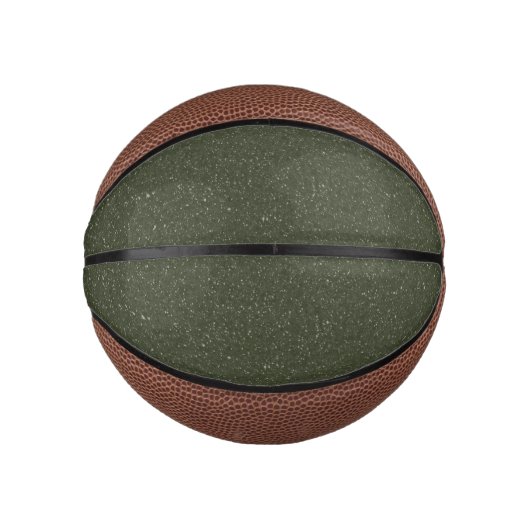 Aangepaste Moss Green Noise Mini Basketbal (Voorkant)