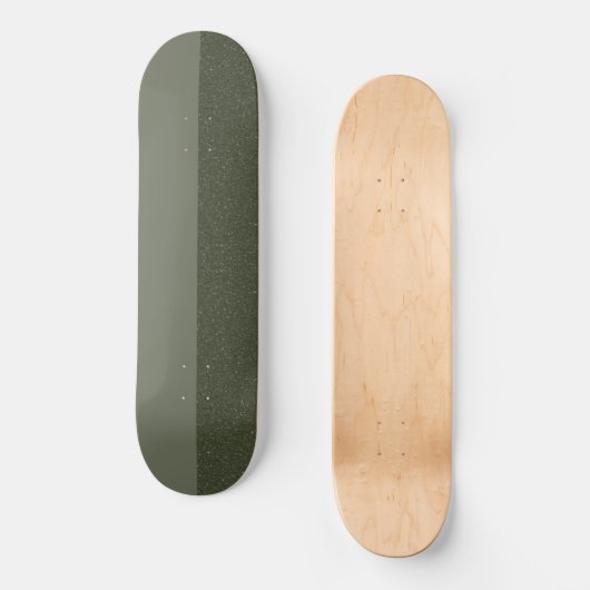Aangepaste Moss Green Noise Skateboard Deck (Voorkant)