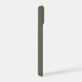 Aangepaste Moss Green Noise Split iPhone 15 Hoesje (Rechterkant)