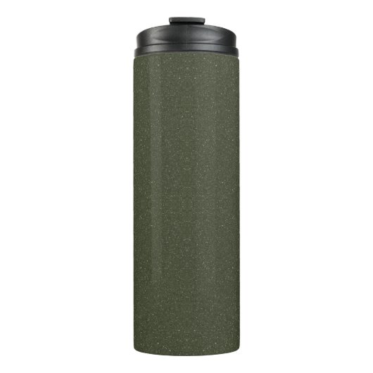 Aangepaste Moss Green Noise Texture Tumbler Thermosbeker (Voorkant)