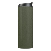 Aangepaste Moss Green Noise Texture Tumbler Thermosbeker (Gedraaid links)