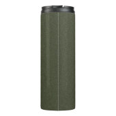 Aangepaste Moss Green Noise Texture Tumbler Thermosbeker (Achterkant)
