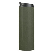 Aangepaste Moss Green Noise Texture Tumbler Thermosbeker (Geroteerd rechts)