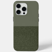 Aangepaste Moss Green Split iPhone Case (Achterkant)
