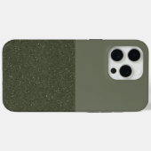 Aangepaste Moss Green Split iPhone Case (Achterkant (horizontaal))