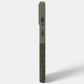 Aangepaste Moss Green Split iPhone Case (Achterkant / Links)