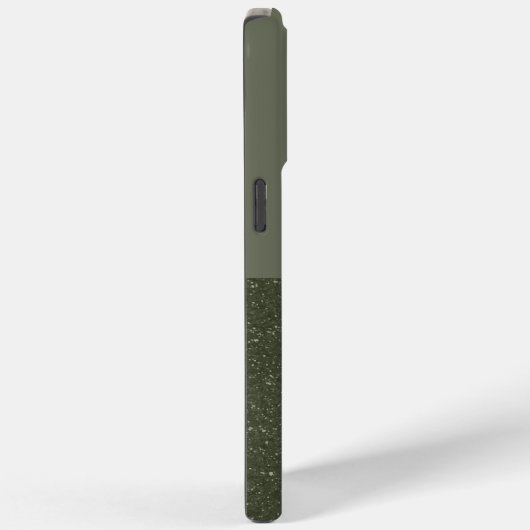 Aangepaste Moss Green Split iPhone Case (Achterkant / Rechts)