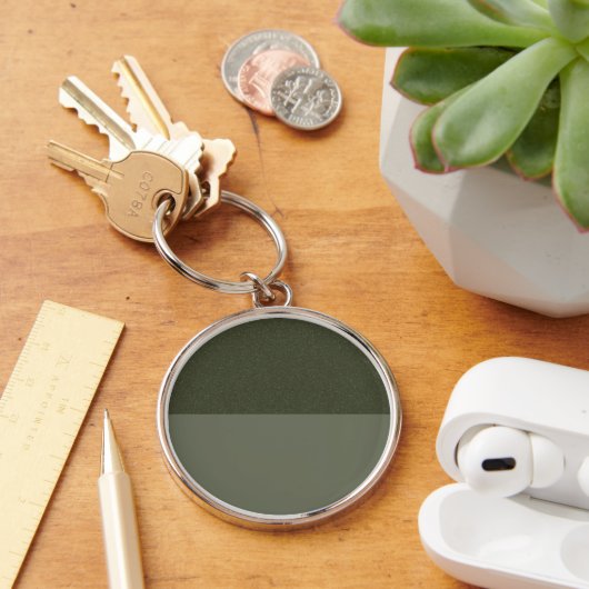 Aangepaste Moss Green Split Sleutelhanger (Bureau)