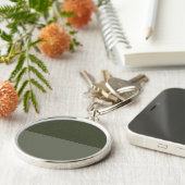 Aangepaste Moss Green Split Sleutelhanger (Zijkant)