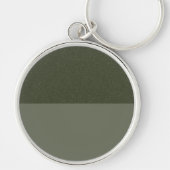 Aangepaste Moss Green Split Sleutelhanger (Voorkant)