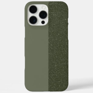 Aangepaste Moss Green Split Textuur iPhone Case