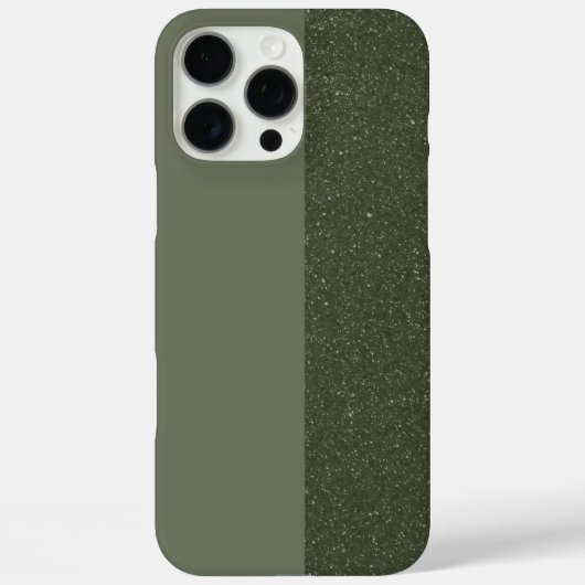 Aangepaste Moss Green Split Textuur iPhone Case (Achterkant)