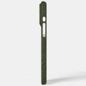 Aangepaste Moss Green Split Textuur iPhone Case (Achterkant / Links)