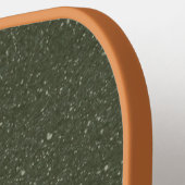 Aangepaste Moss Green Split Textuur Pickleball Pad Paddle (Links Detail)