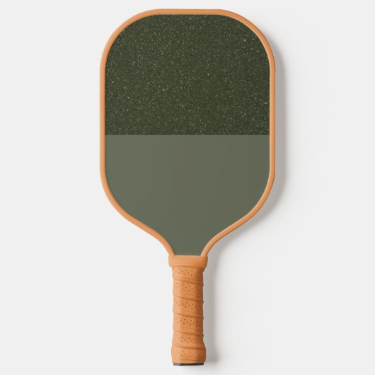 Aangepaste Moss Green Split Textuur Pickleball Pad Paddle (Voorkant)