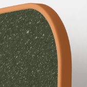Aangepaste Moss Green Split Textuur Pickleball Pad Paddle (Links Detail)