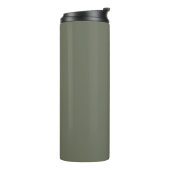 Aangepaste Moss Green Split Tumbler Thermosbeker (Gedraaid links)
