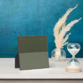 Aangepaste Moss Green Tafelblad Plaque met Ezel Fotoplaat (Insitu)