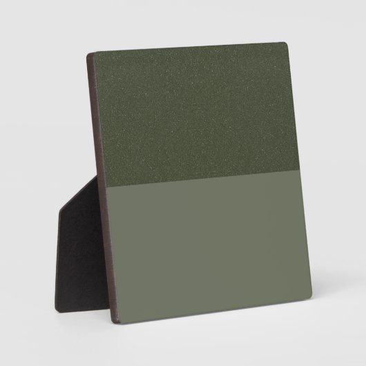 Aangepaste Moss Green Tafelblad Plaque met Ezel Fotoplaat (Voorkant)