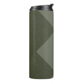 Aangepaste Moss Green Thermal Tumbler Thermosbeker (Gedraaid links)