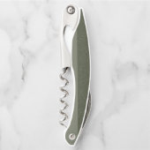 Aangepaste Moss Green Two-Tone Kurkentrekker (Voorkant)