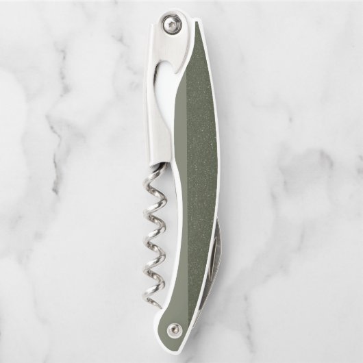 Aangepaste Moss Green Two-Tone Kurkentrekker (Voorkant)