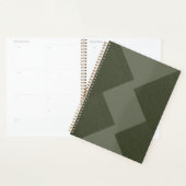 Aangepaste Moss Green Weekly Planner (Display)