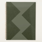 Aangepaste Moss Green Weekly Planner (Voorkant)