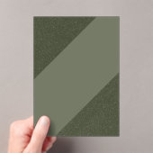 Aangepaste Moss Groene Acryl Uitnodiging (Insitu (Draagbaar))