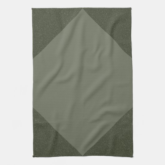 Aangepaste Moss Groene Diamanten Keuken Handdoek (Verticaal)